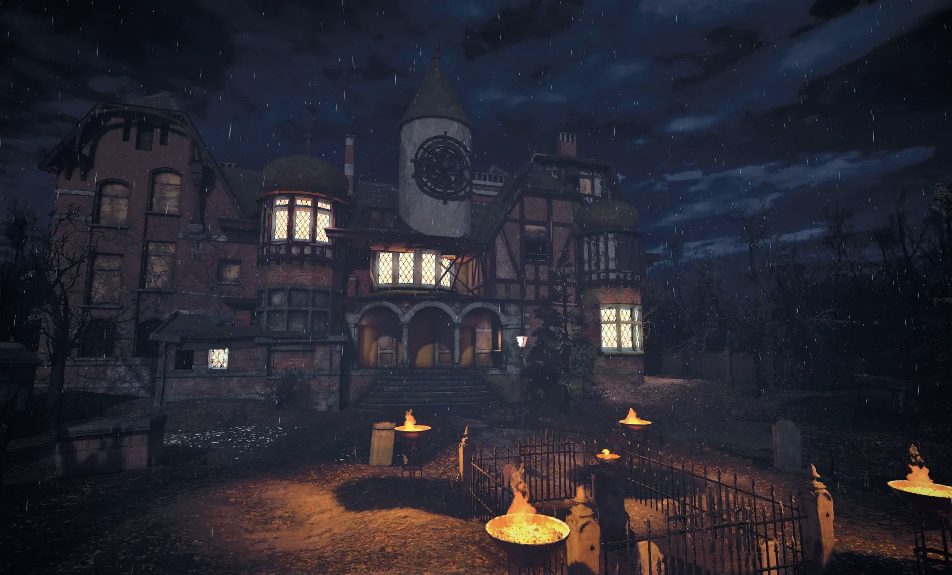 Captură din jocul Manor of Escape, cu atmosfera conacului misterios